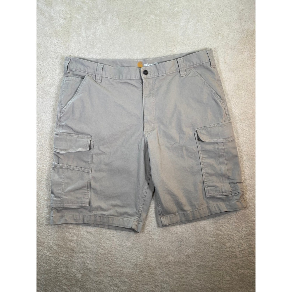 Carhartt Mens Relaxed Fit Cargo Shorts Tan Khaki Cotton Stretch SZ 40